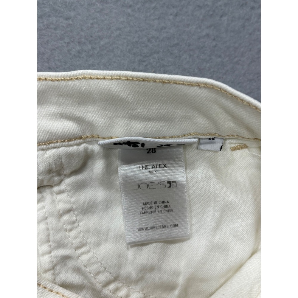 Joe's Jeans The Alex Shorts Women 28 White High Rise‎ Frayed Hem Button Fly - Picture 10 of 16